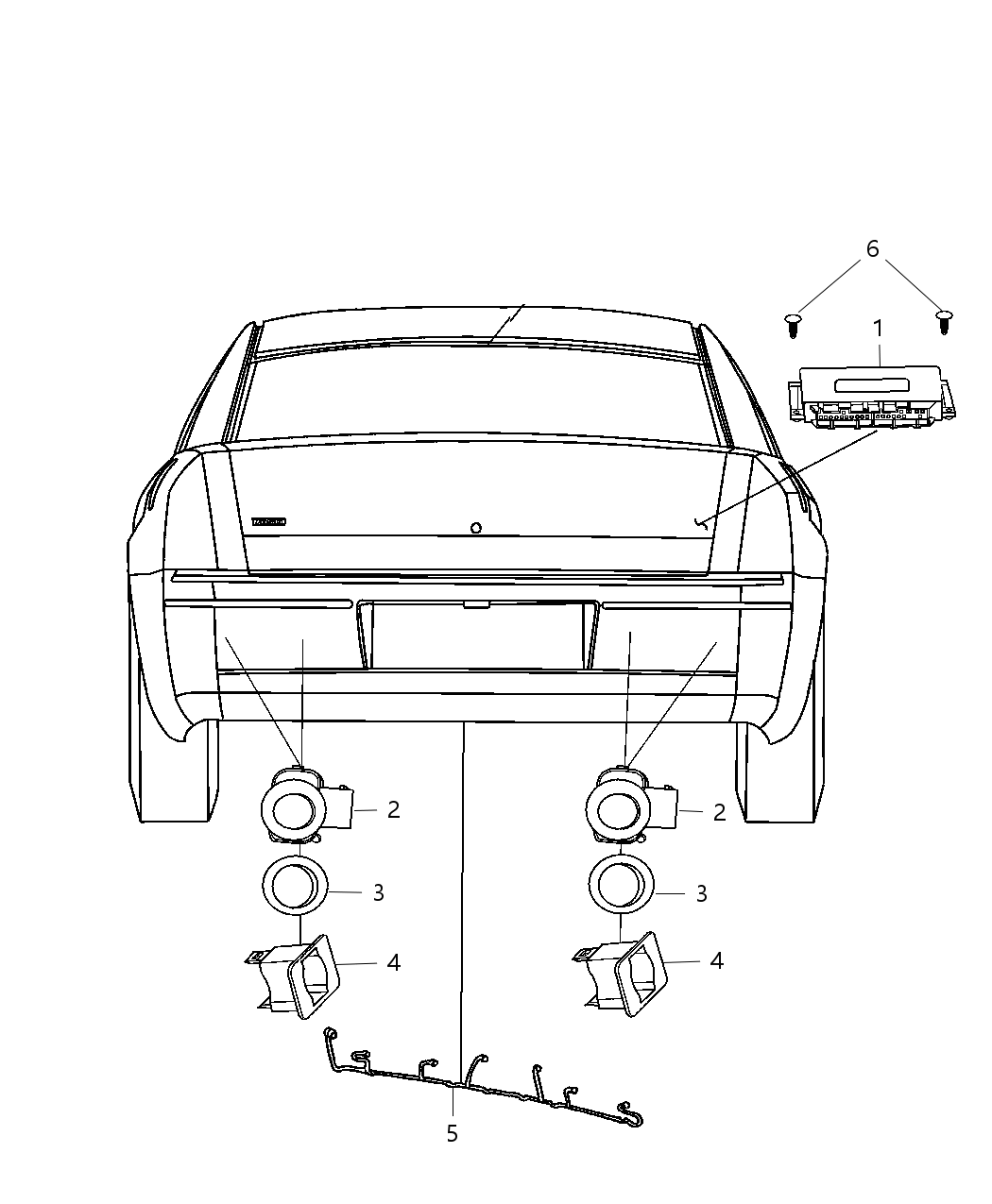 Mopar 56054122AD Module-Parking Assist