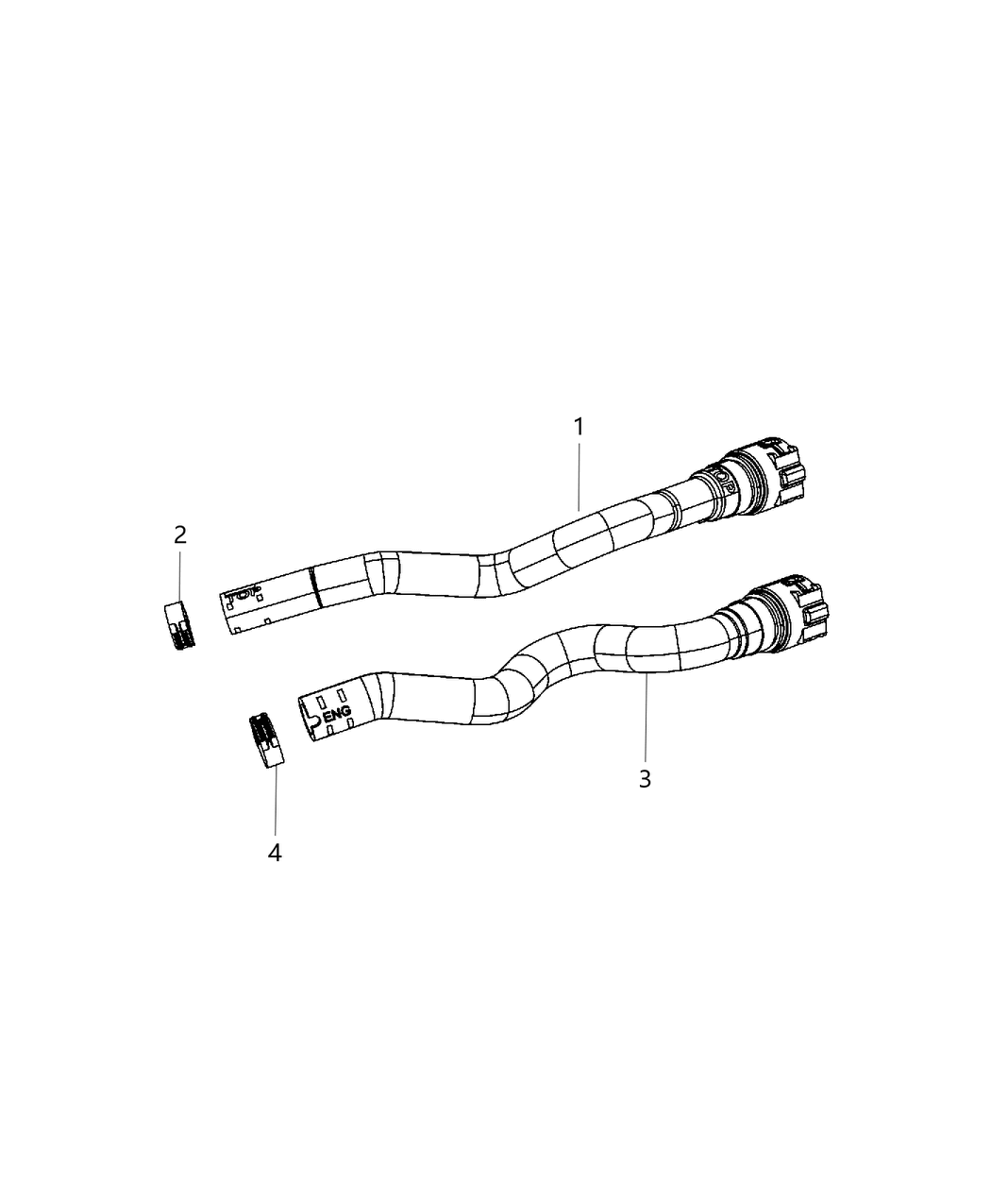 Mopar 55111479AB Hose-Heater Return