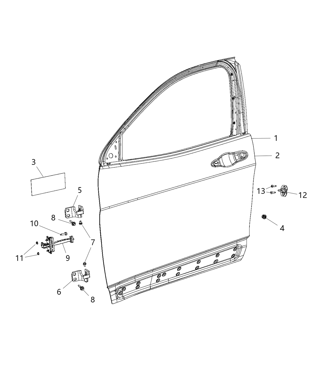 Mopar 68290878AA Door-Front