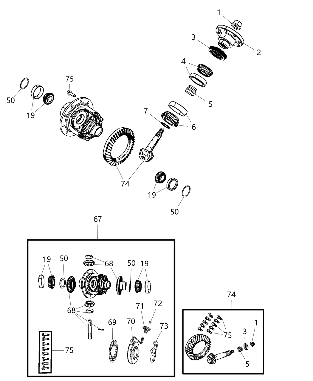 Mopar 68398735AA Bearing-Differential Side