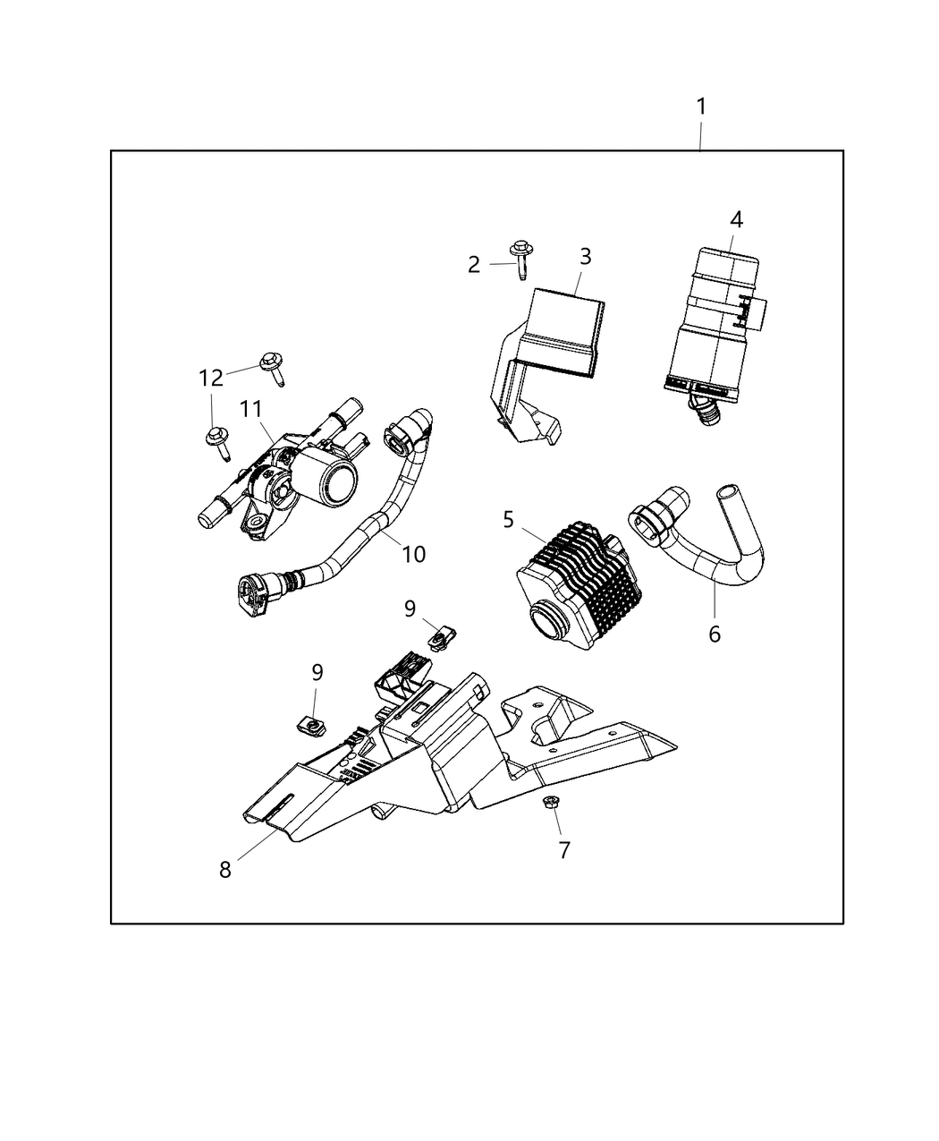 Mopar 68413335AA Bracket-Leak Detection Pump