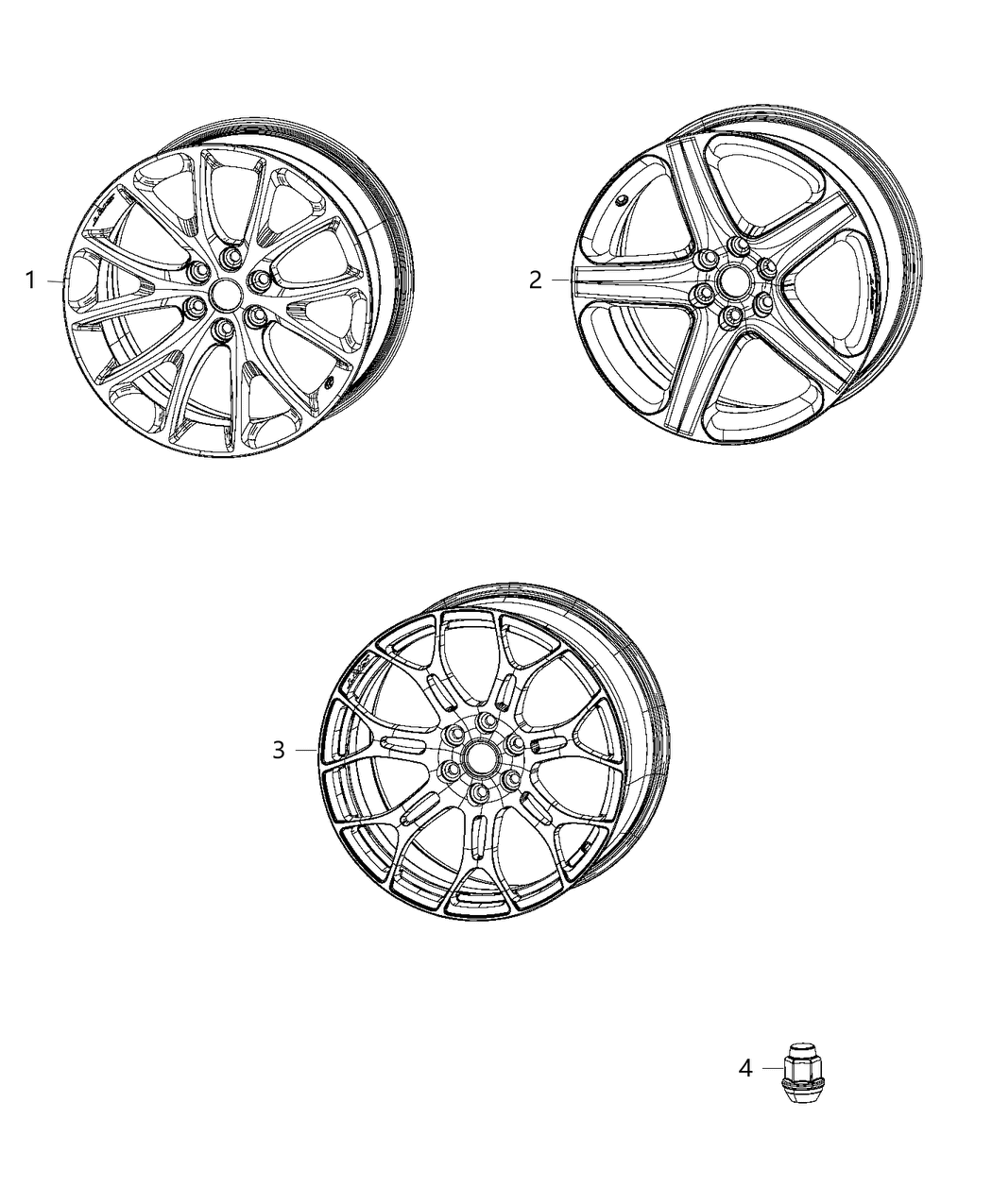 Mopar 1WL88JXYAA Aluminum Wheel