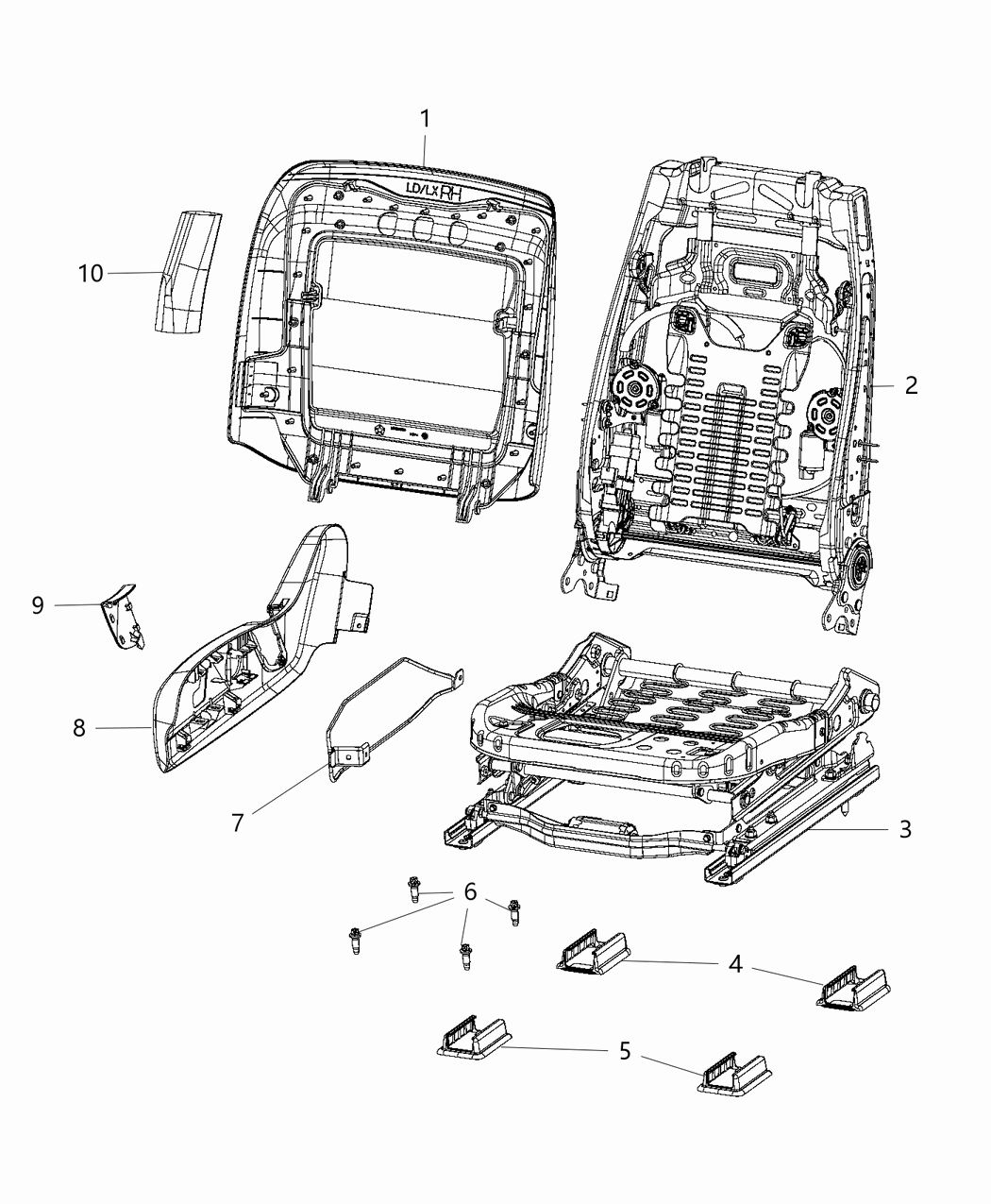 Mopar 68193462AB ADJUSTER-Power Seat