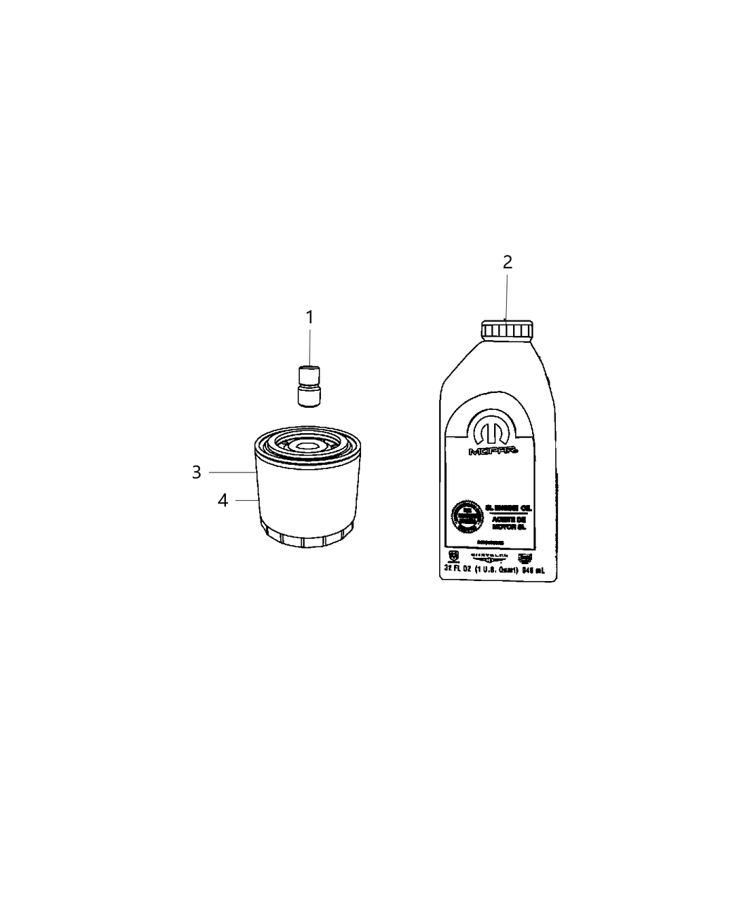 Mopar 4892339BB Engine Oil