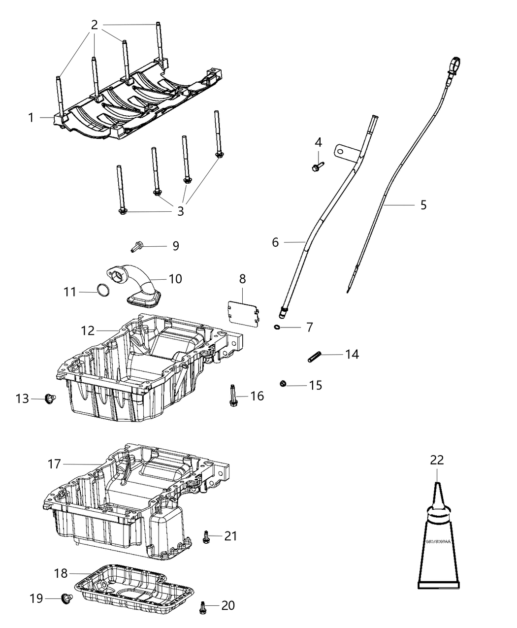 Mopar 68164772AB Indicator-Engine Oil Level