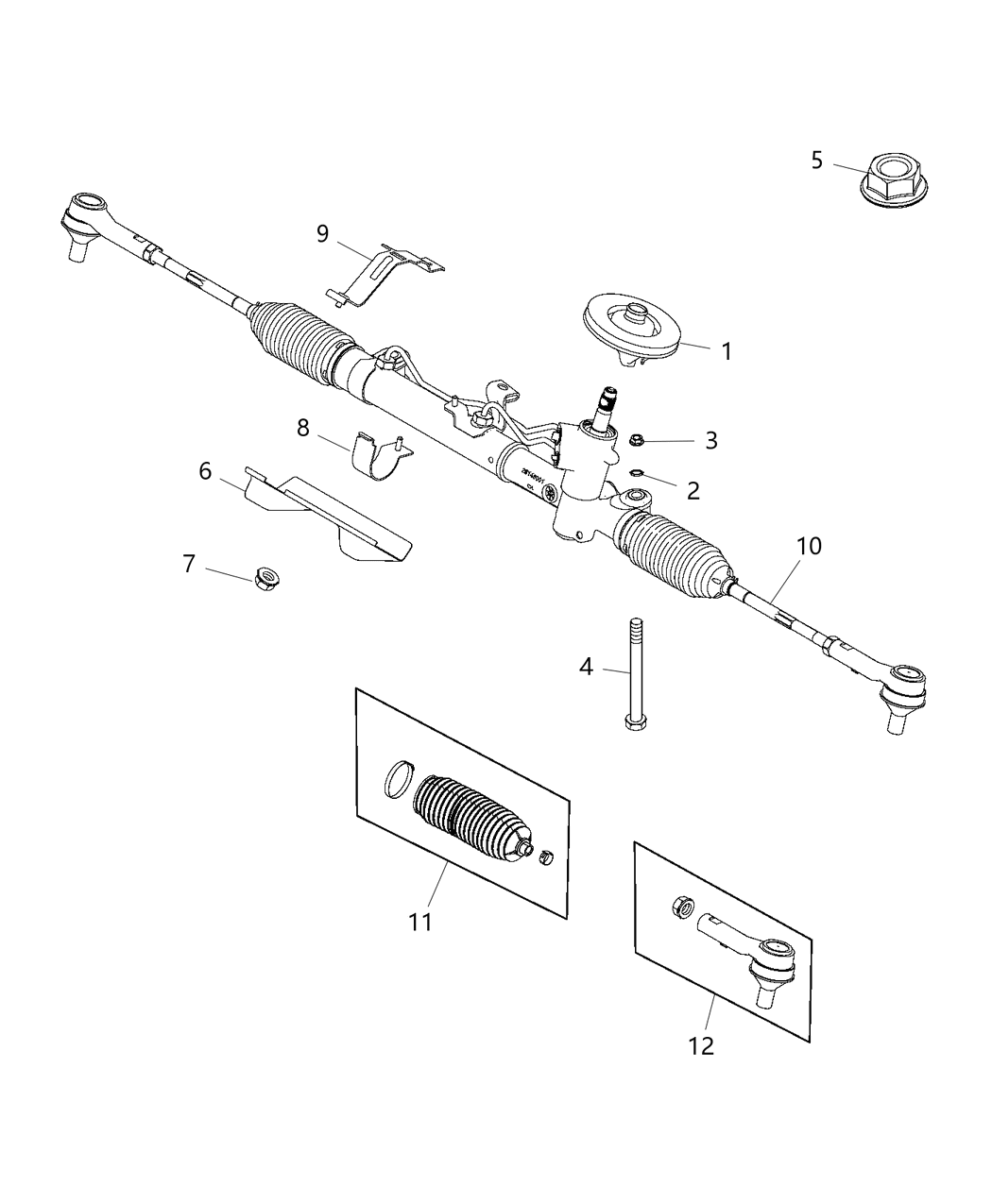 Mopar 68313775AA Rack And Pinion Gear