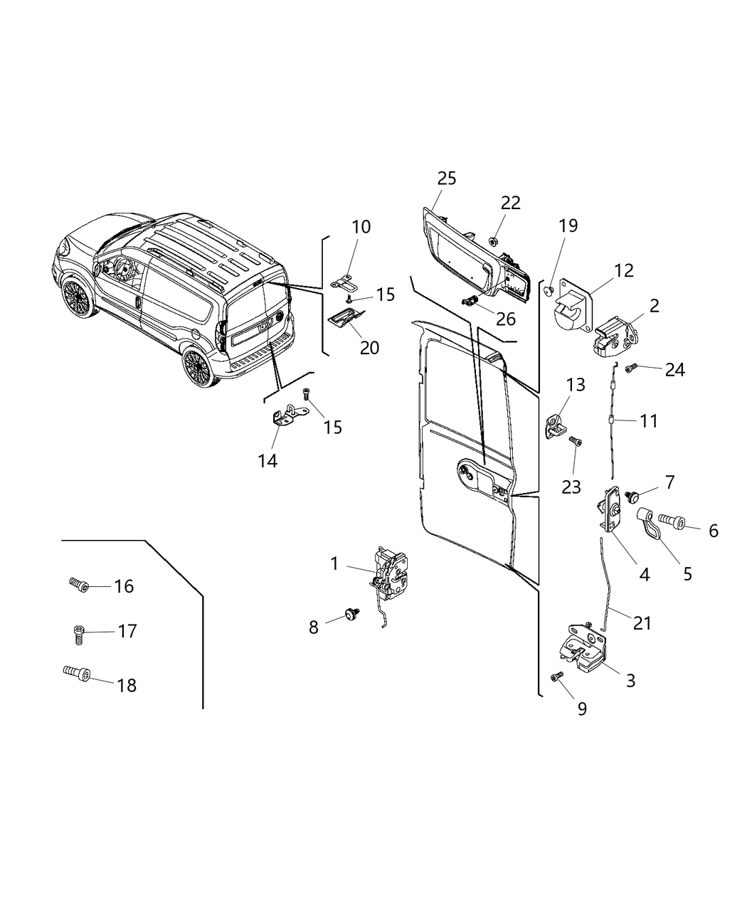 Mopar 68266618AA Panel-License Plate