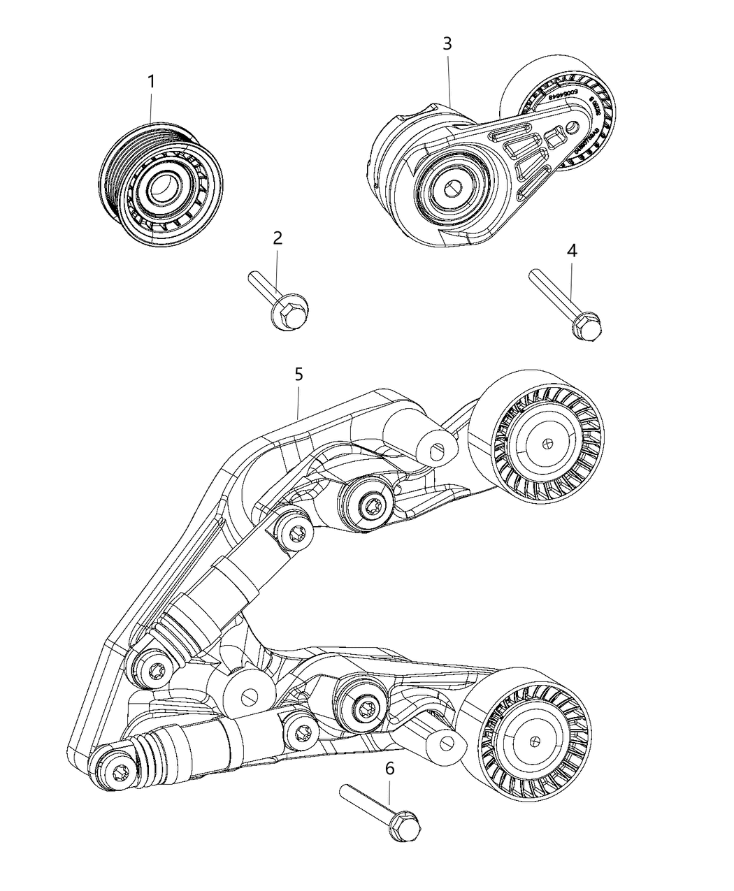 Mopar 5281667AC PULLEY-Belt