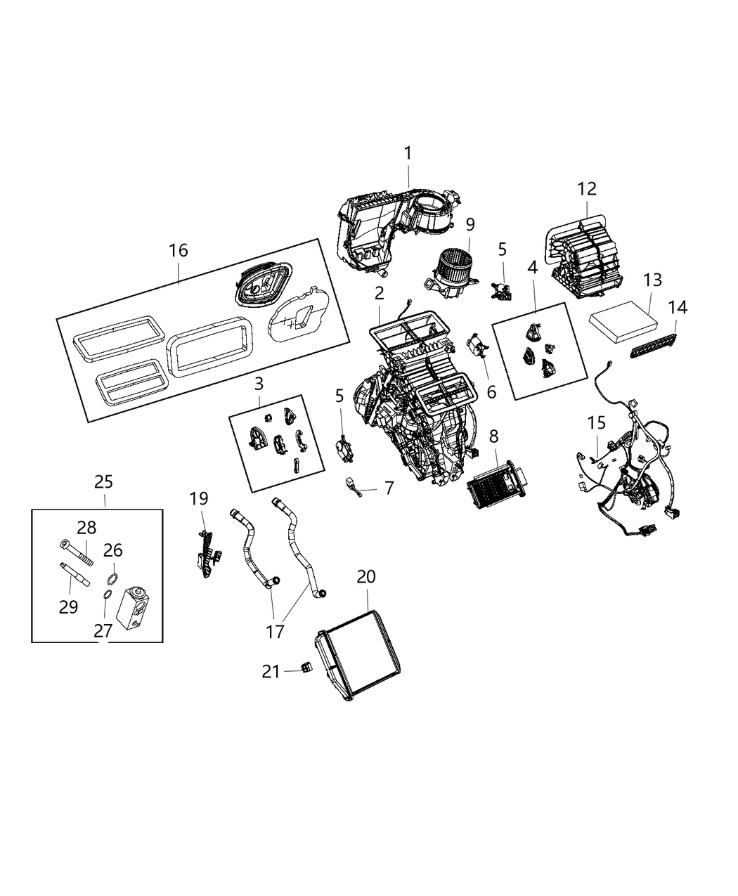 Mopar 68503021AA HOUSING-A/C AND HEATER