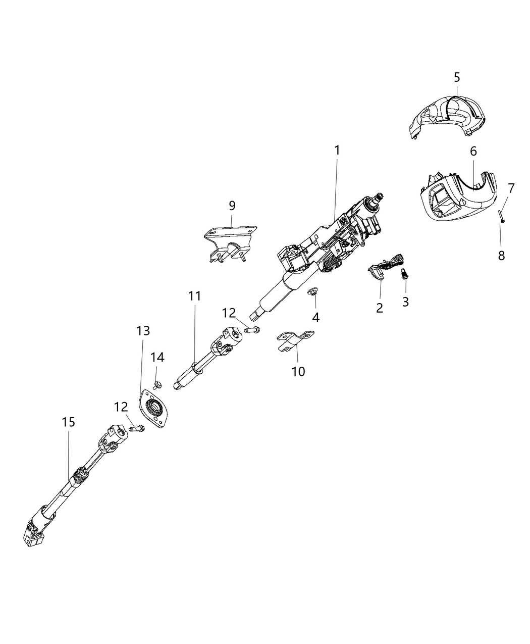 Mopar 68262523AB Column-Steering