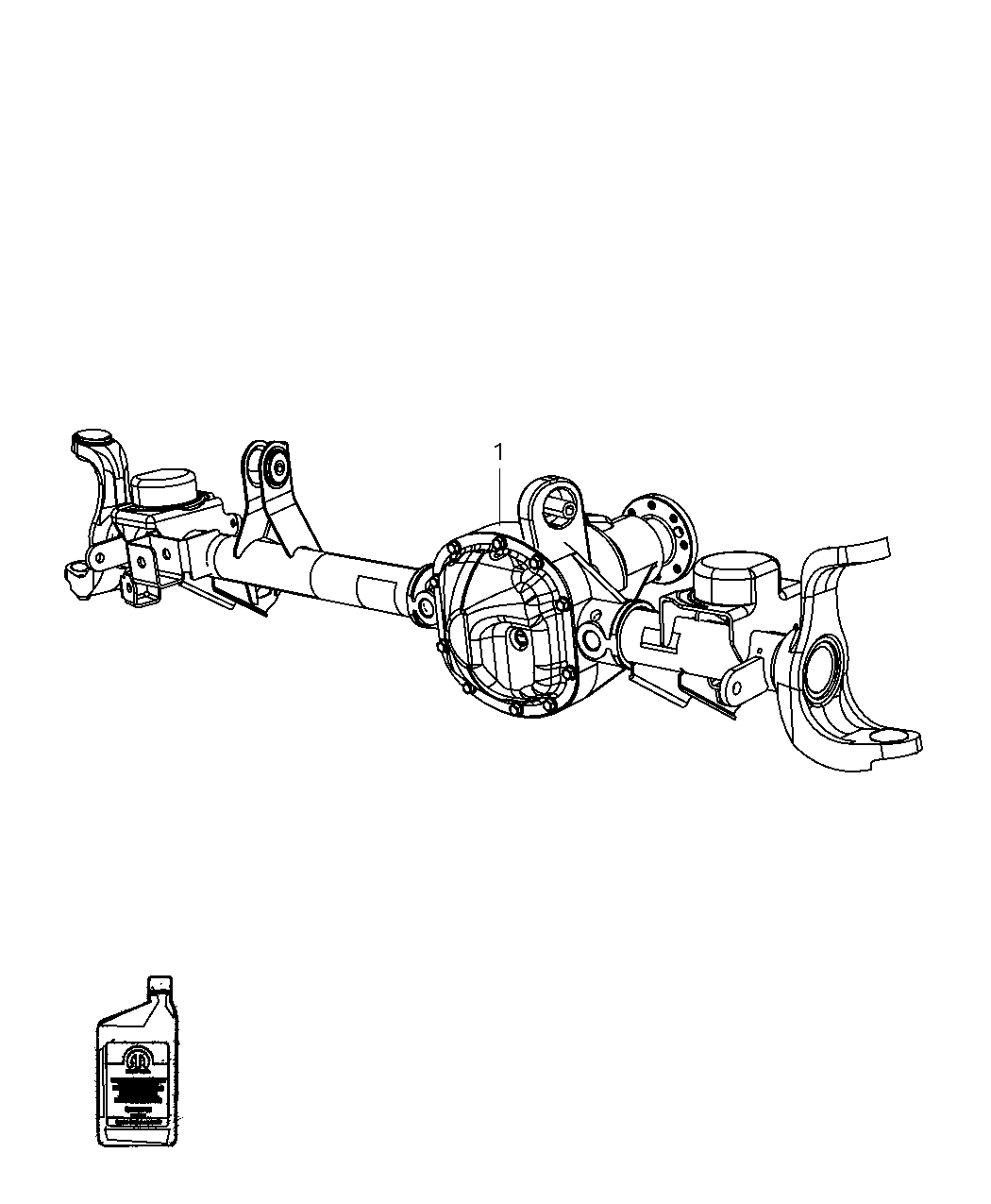 Mopar 68088917AA Axle-Service Front