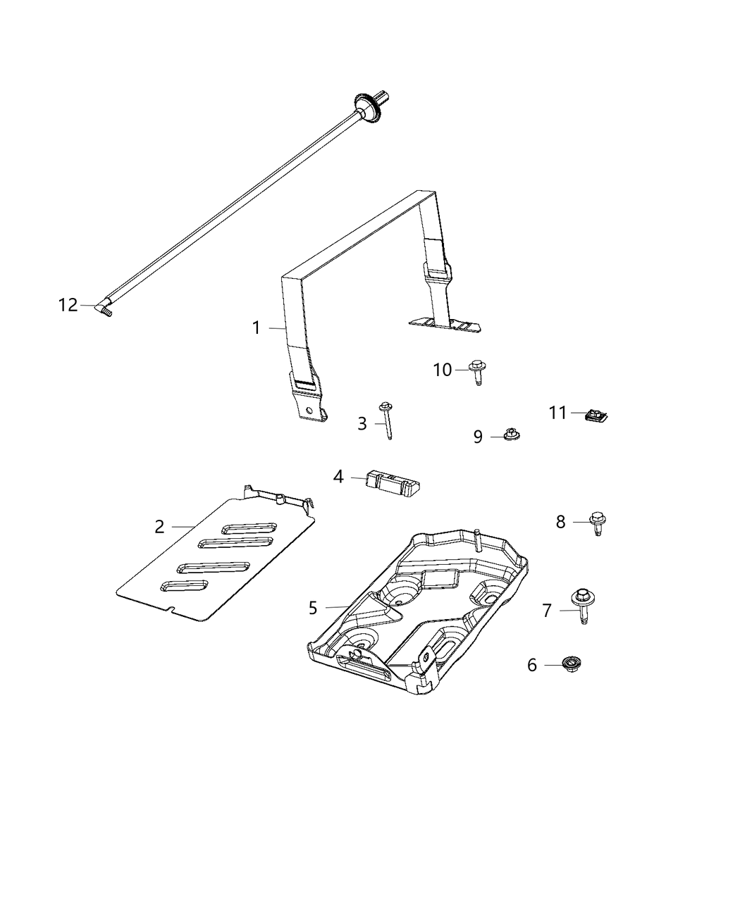 Mopar 68267109AC Tray-Battery