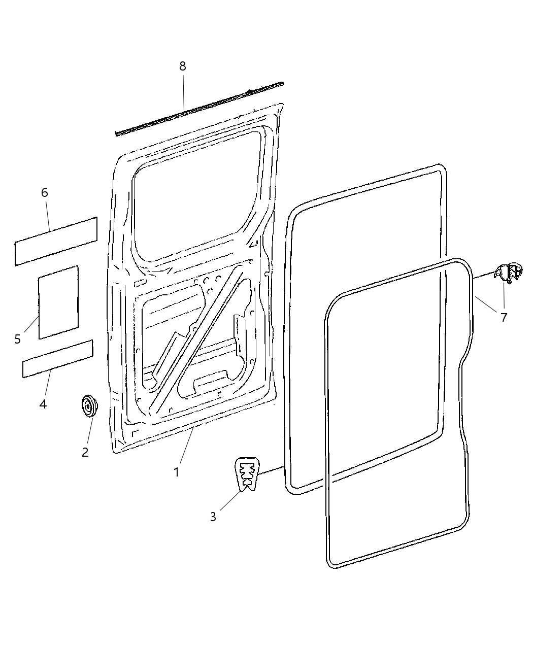 Mopar 68010126AA Door-Side Cargo