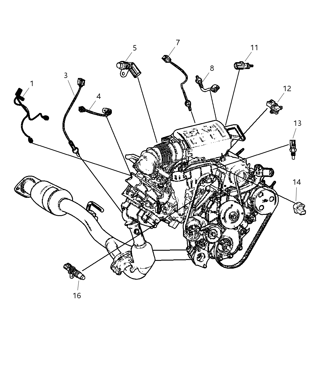 Mopar 5019284AA Plug-Oxygen Sensor