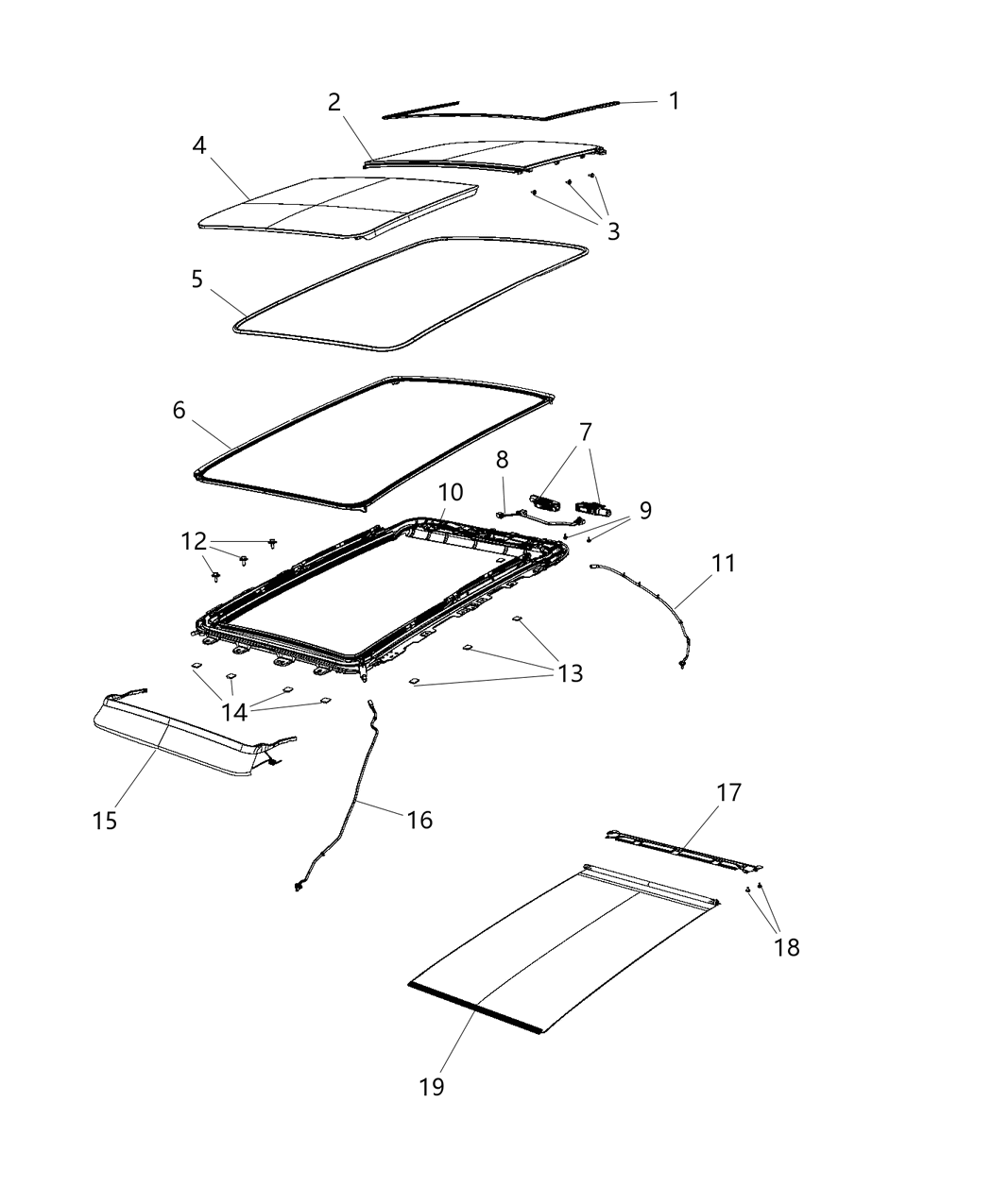 Mopar 68289867AC SUNROOF-SUNROOF