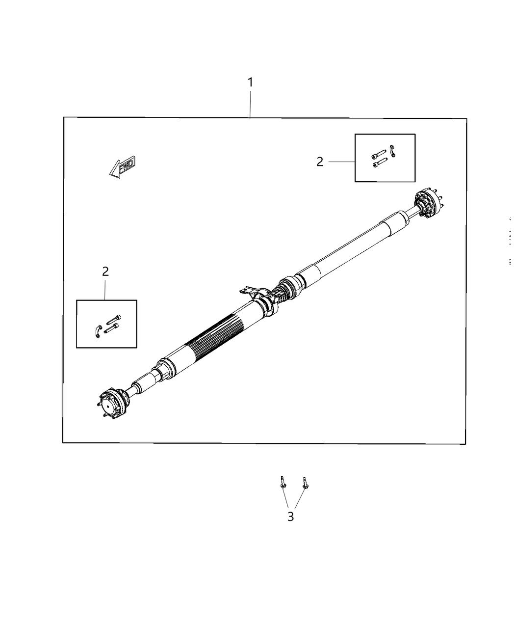 Mopar 68277442AB Rear Drive Shaft