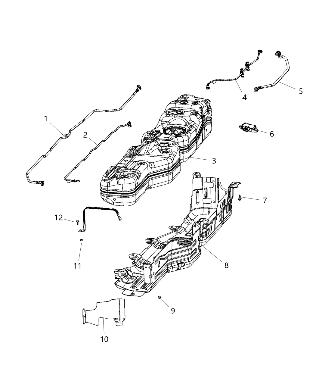 Mopar 68332308AA Fuel Tank