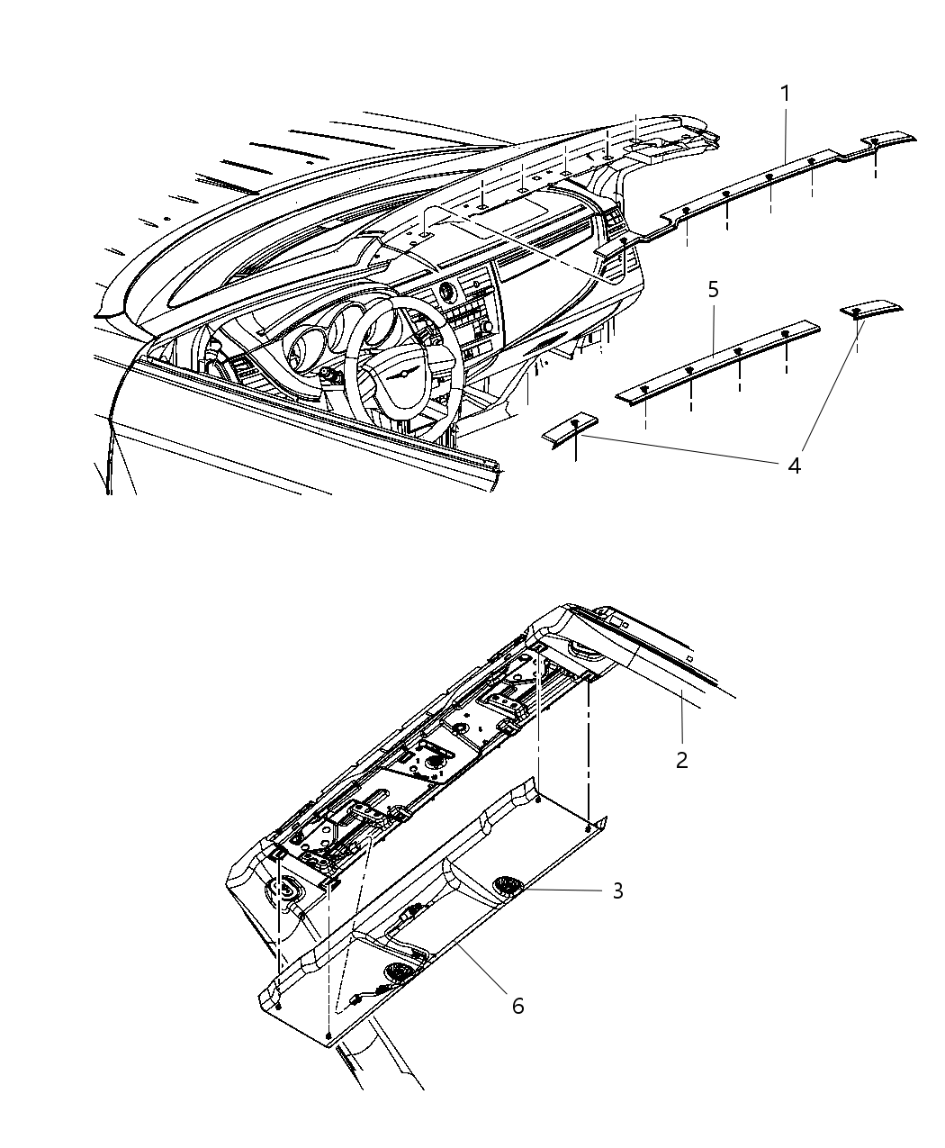 Mopar XQ63DWXAA Molding-Windshield GARNISH