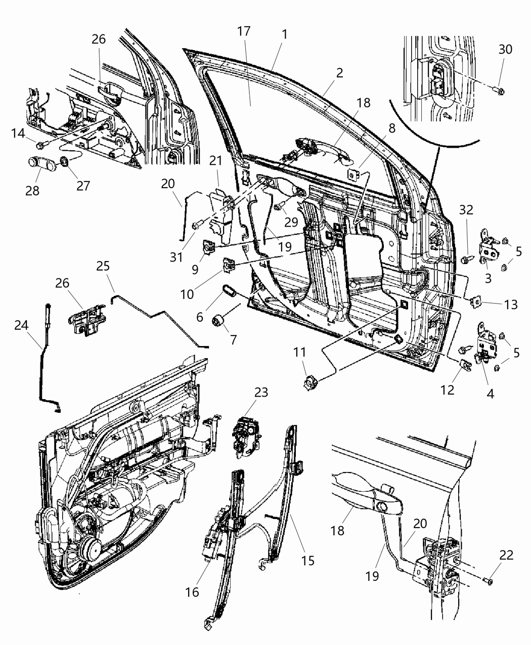 Mopar 5074944AA Door-Front