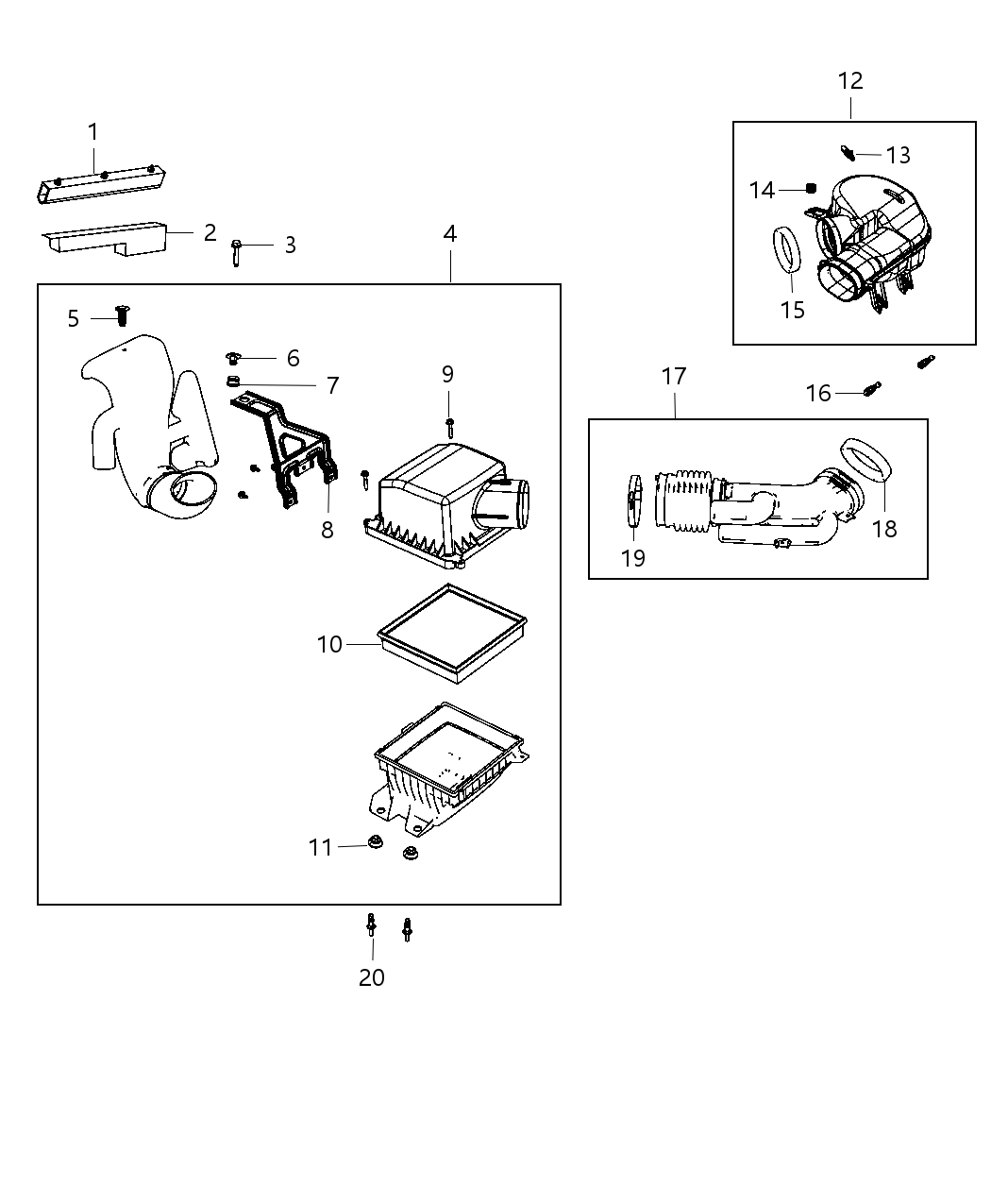 Mopar 68045129AD RESONATOR-Air Cleaner