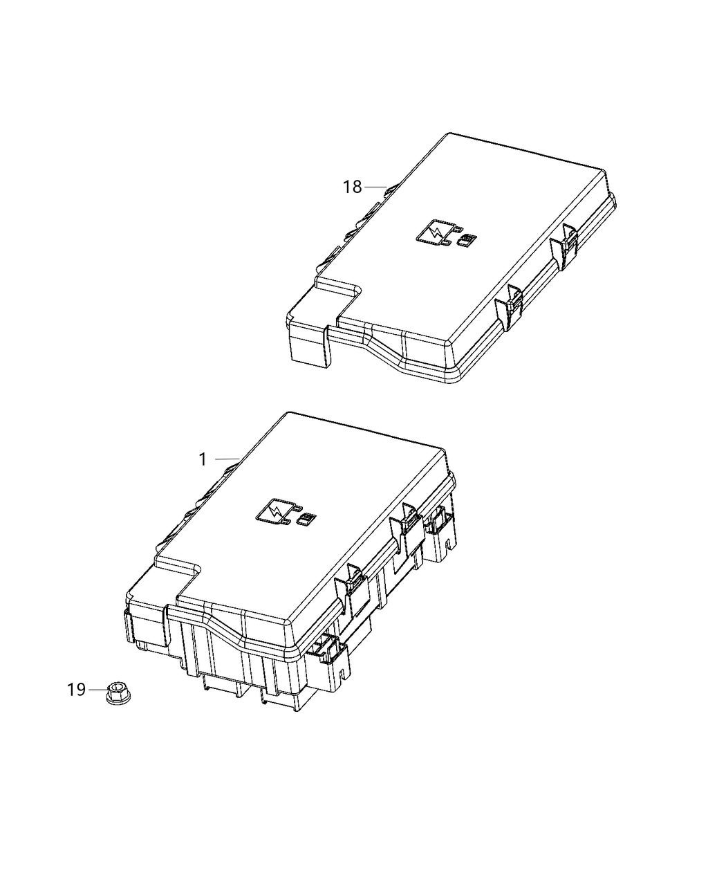 Mopar 68366000AD Intelligent Power Distribution Center