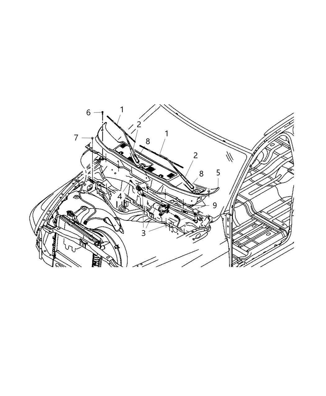 Mopar 55372141AH WIPERUNIT-Windshield WIPER