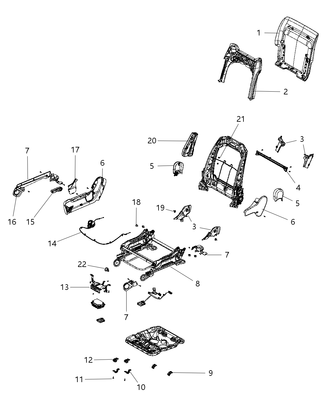 Mopar 4610306AG ADJUSTER-Seat