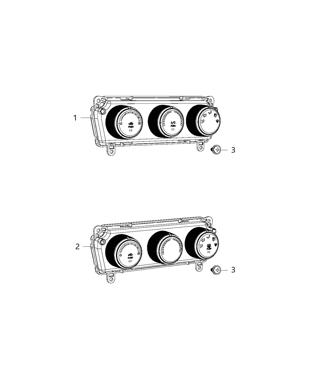 Mopar 5NC23DX9AE Air Conditioner And Heater Control