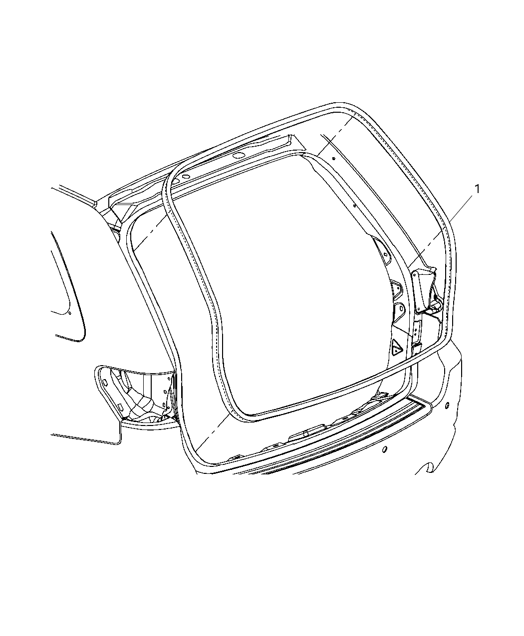 Mopar 55399175AD WEATHERSTRIP-LIFTGATE Opening