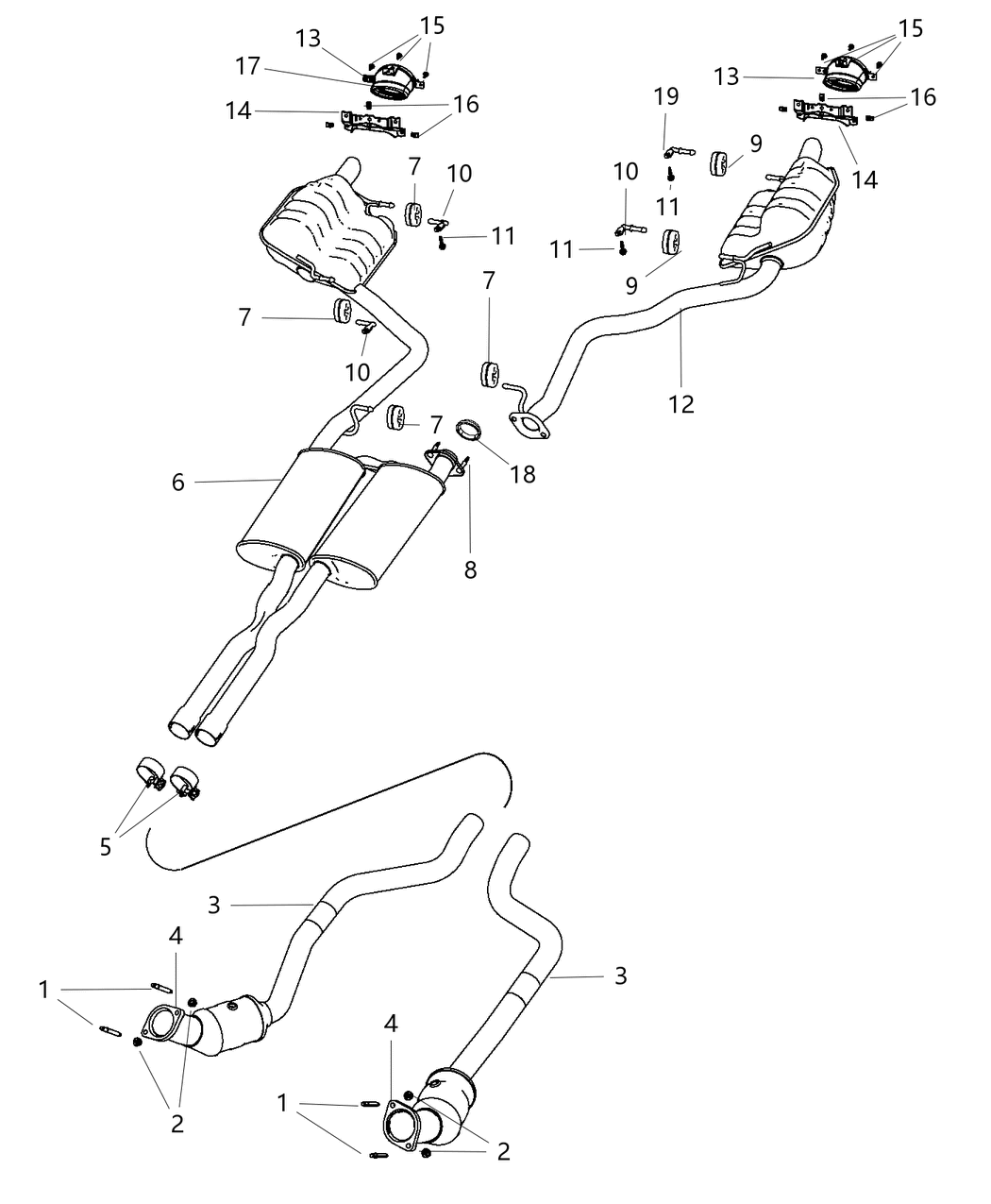 Mopar 5039049AD Resonator-Exhaust