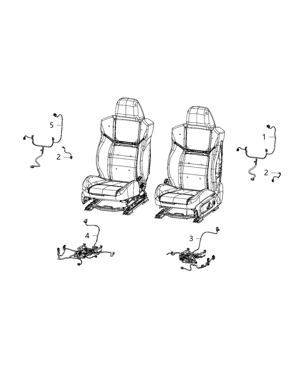 Mopar 68334698AC Wiring-Seat Back