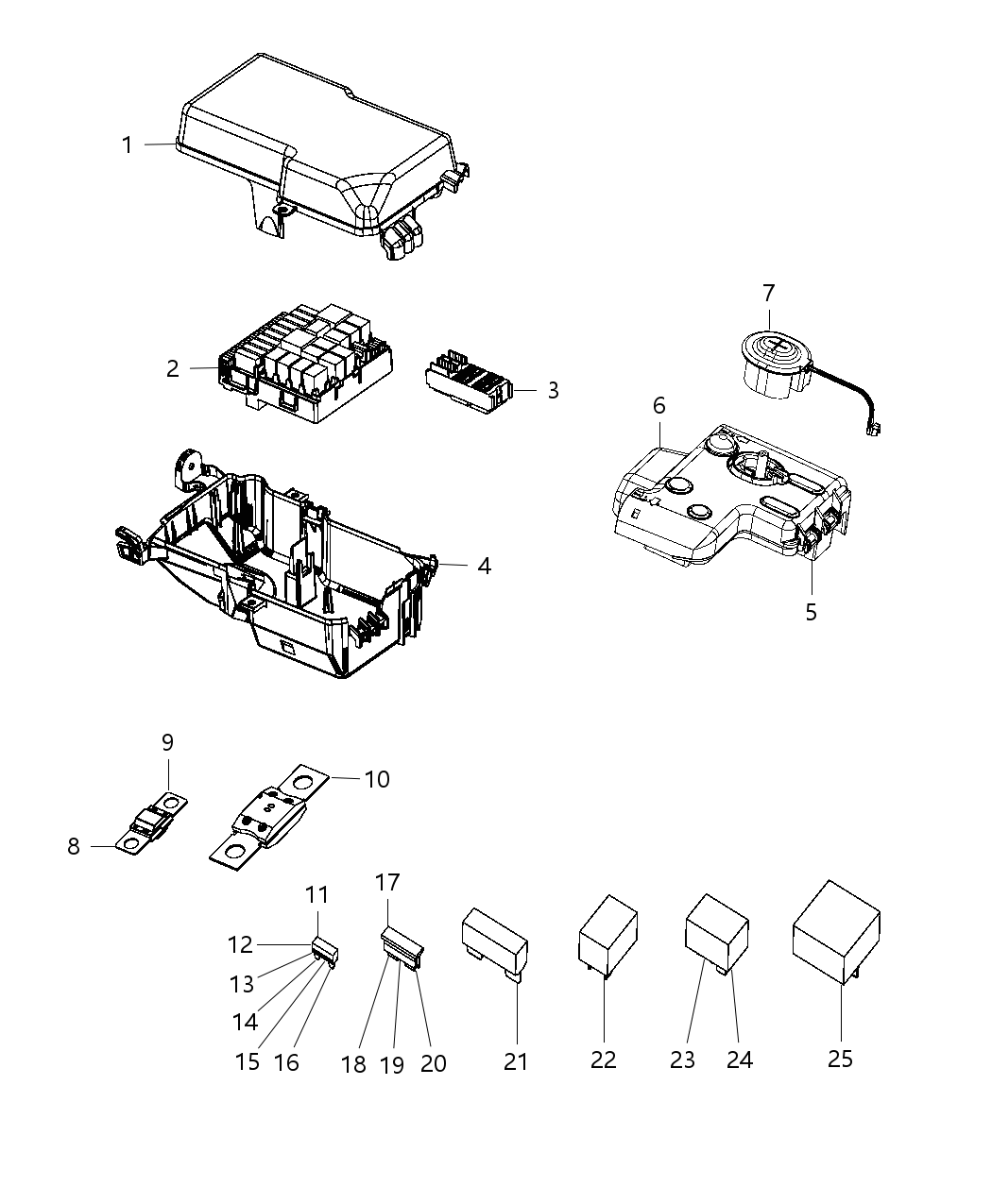 Mopar 68149943AF Cover-Power Distribution Center