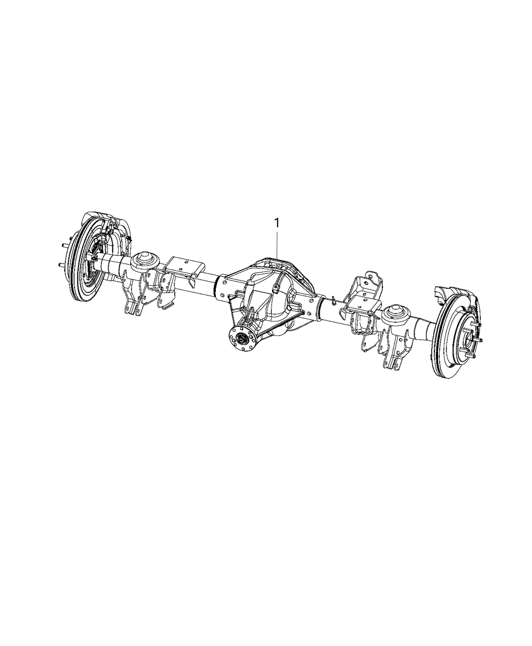 Mopar 68334751AB Axle-Rear Complete