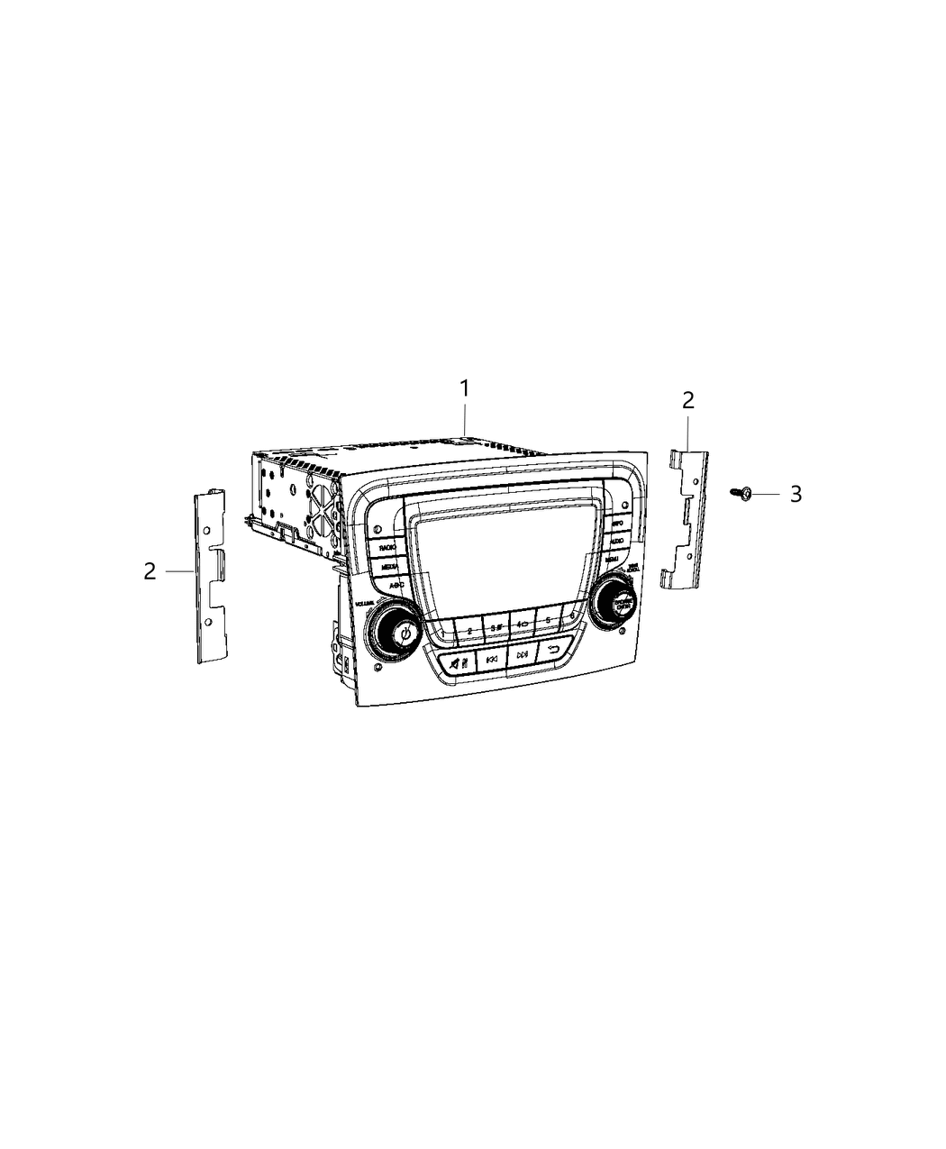 Mopar 6RK80LXHAA Radio-Multi Media