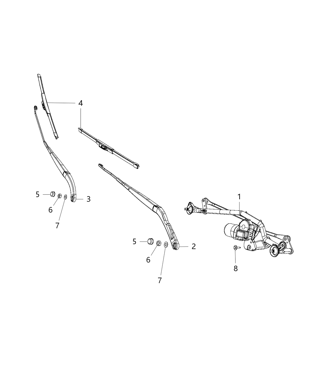 Mopar 68266322AA WIPERASSY-Windshield WIPER