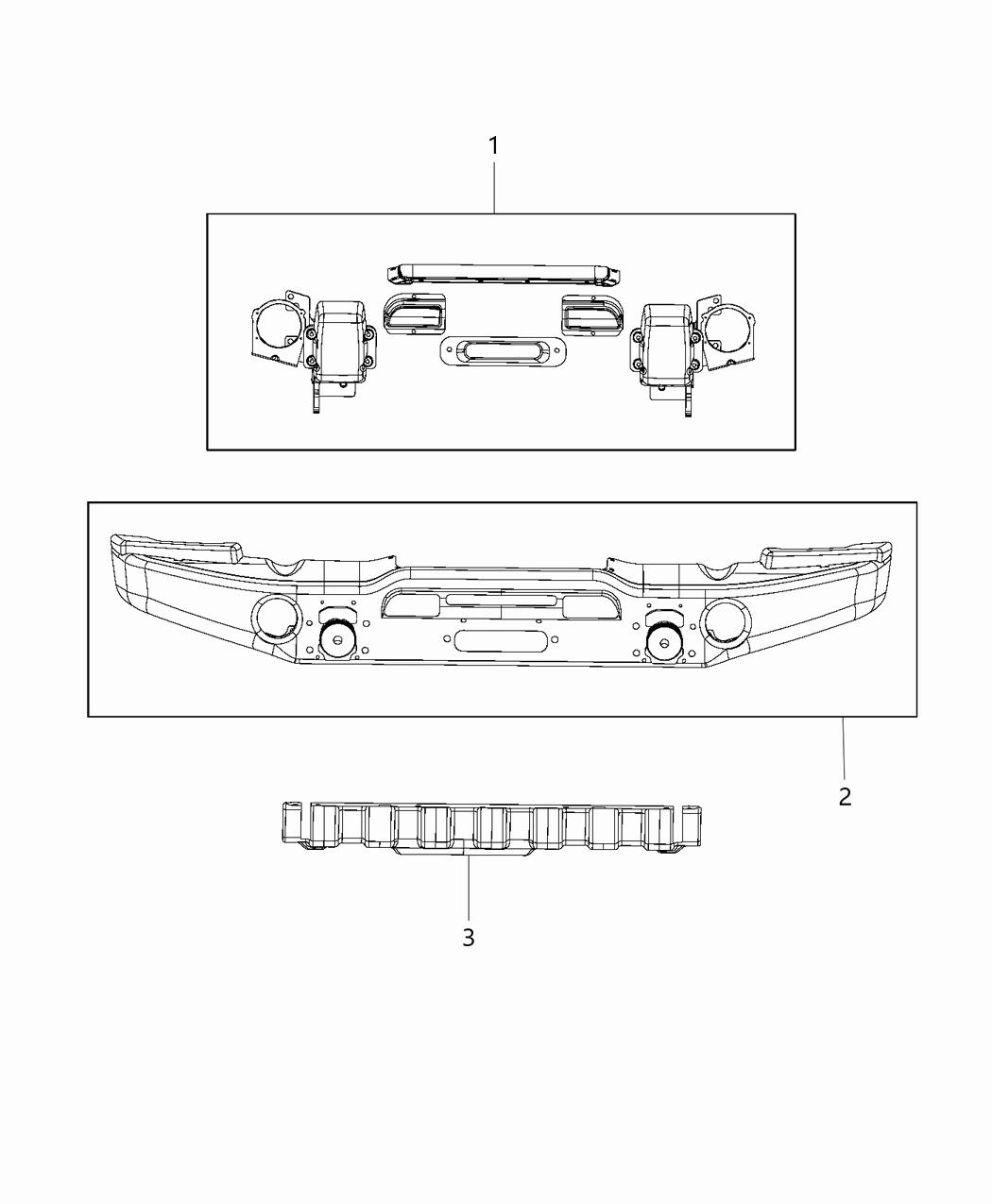 Mopar 68159377AE Mounting Kit-Front Bumper