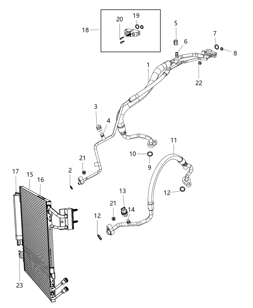 Mopar 68087180AB Line-A/C Discharge