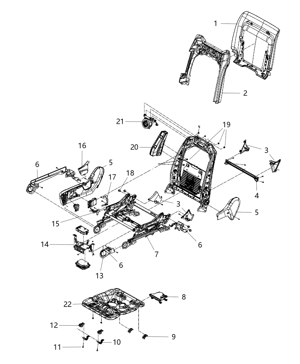 Mopar 1UN841X5AA Cover-Seat RECLINER