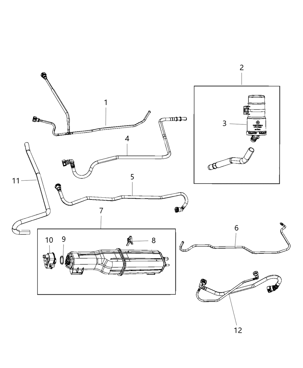 Mopar 68323682AA Bundle-Fuel Line