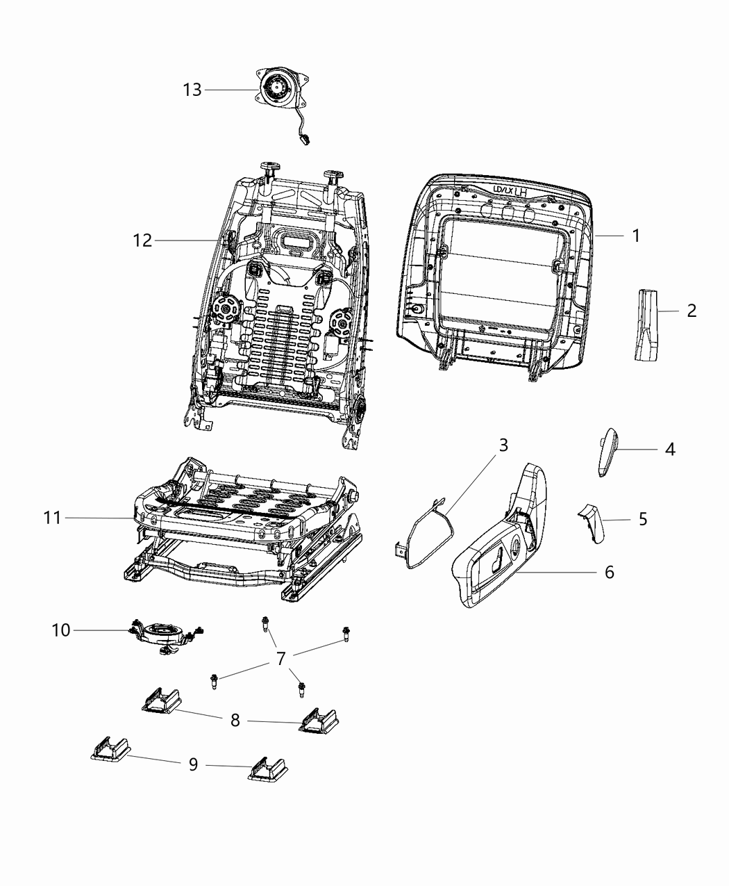 Mopar 68264619AA ADJUSTER-Power Seat