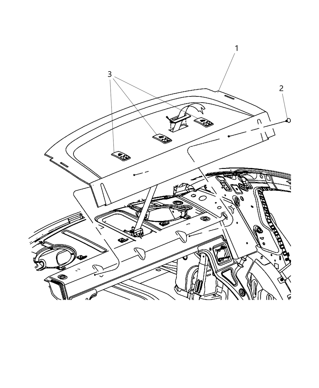 Mopar XR68DX9AH Panel-Shelf