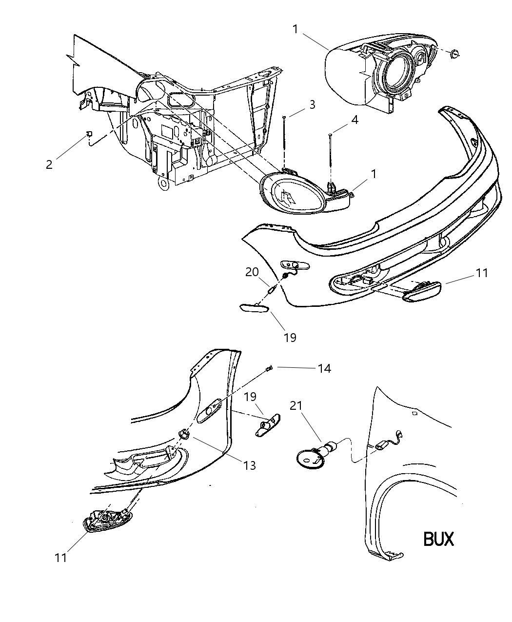 Mopar 5303473AB Fog Lamp