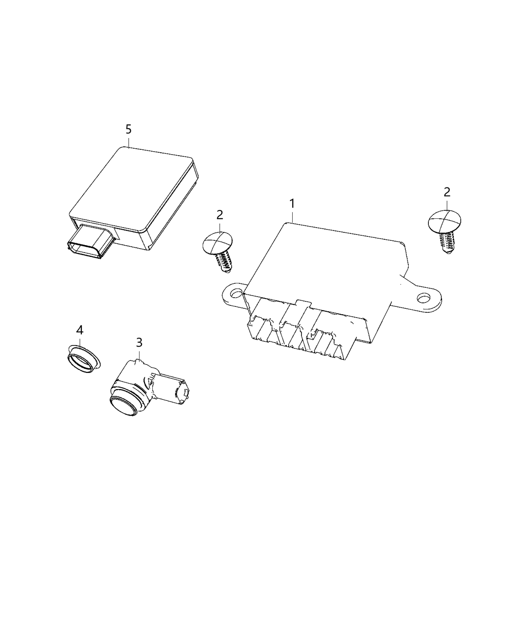 Mopar 4672794AC Module-Blind Spot Detection