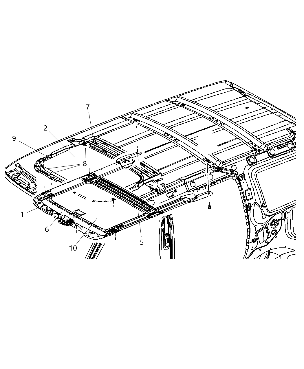 Mopar 68002709AB SUNSHADE-SUNROOF