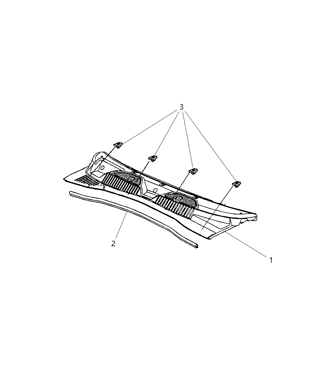 Mopar 55157159AG Screen-COWL