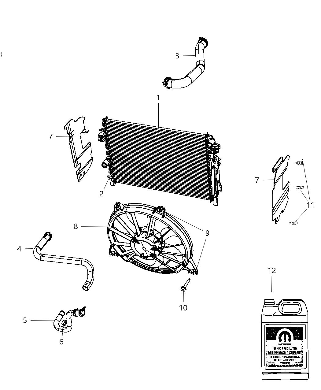 Mopar 68038241AA Module-Fan