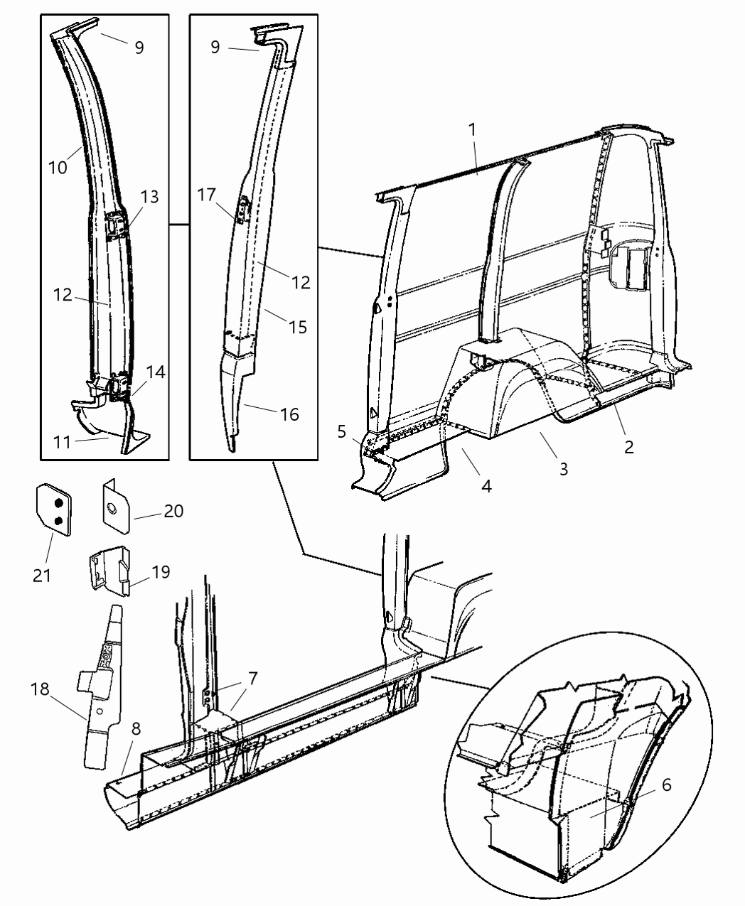 Mopar 55347052AC SILL-Side Step SILL