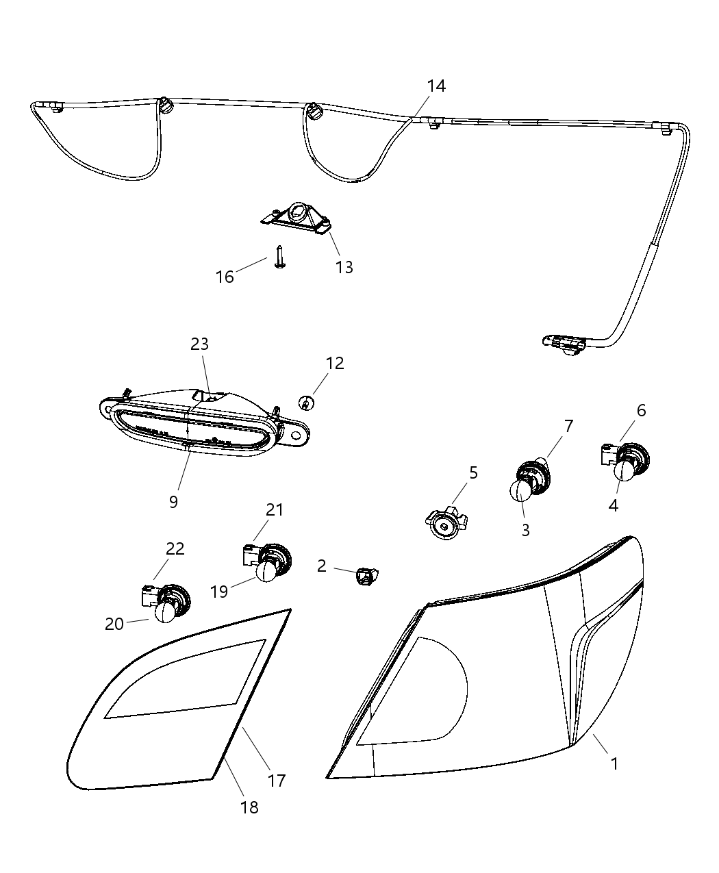 Mopar 4389493AD Lamp-Backup