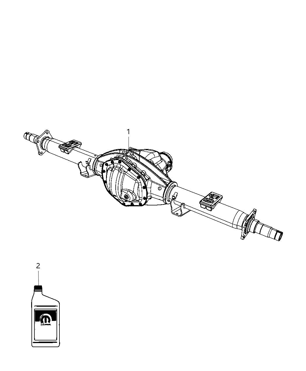 Mopar 68053649AB Axle-Service Rear