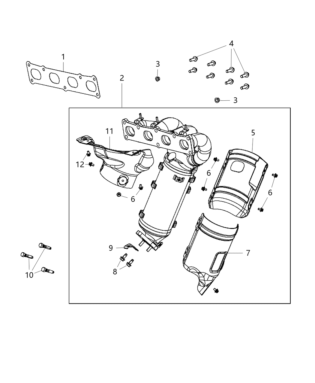 Mopar 68084898AB Shield-Exhaust